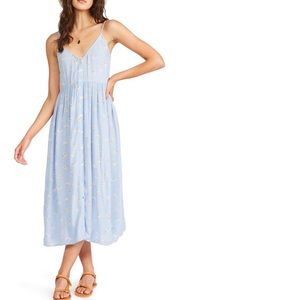 Billabong Blue Floral Print Sundress